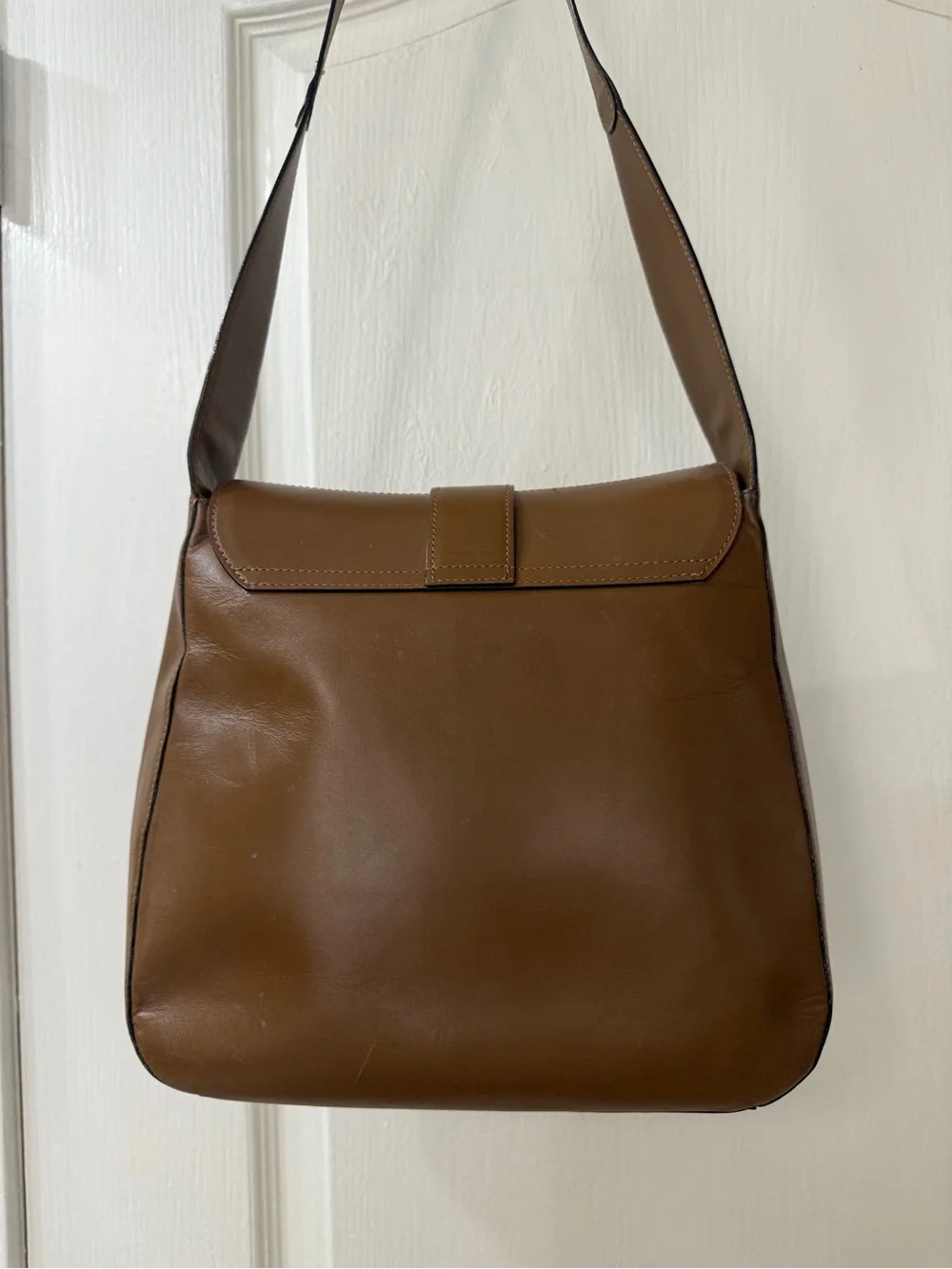 Bally Chestnut Leather Crossbody Bag